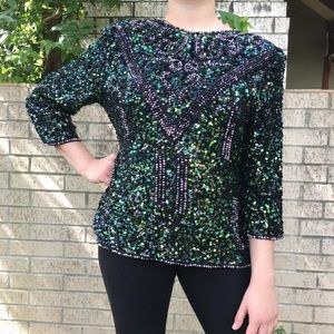 80’s Sequins Party Top ✨✨✨